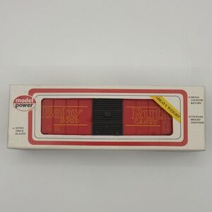 Model Power Boxcar HO Scale Red Baby Ruth Candy No. 8002 Heavy Weight Vintage